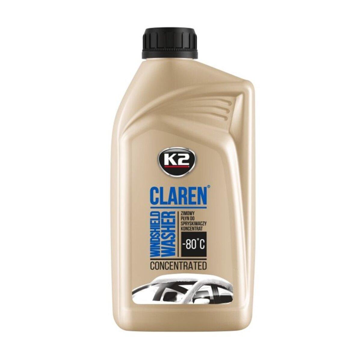 Омивач скла зимовий K2 Claren Windshield Washer -80°С з нейтральним ароматом концентрат 1л, фото 1