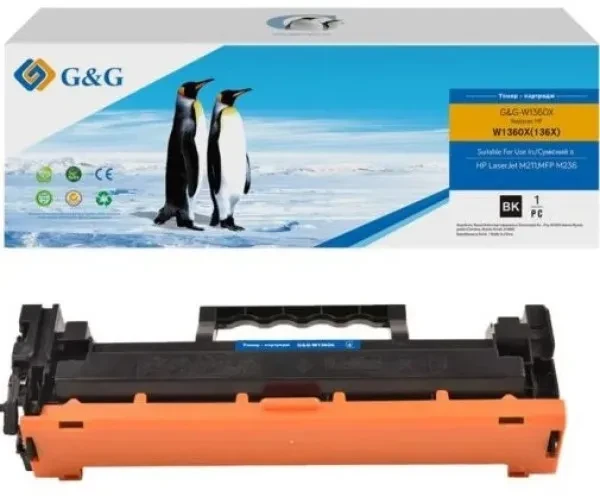 Картридж для принтера G&G для HP LJ M211/M212/M236 Black (G&G-W1360X) (2600 стор)