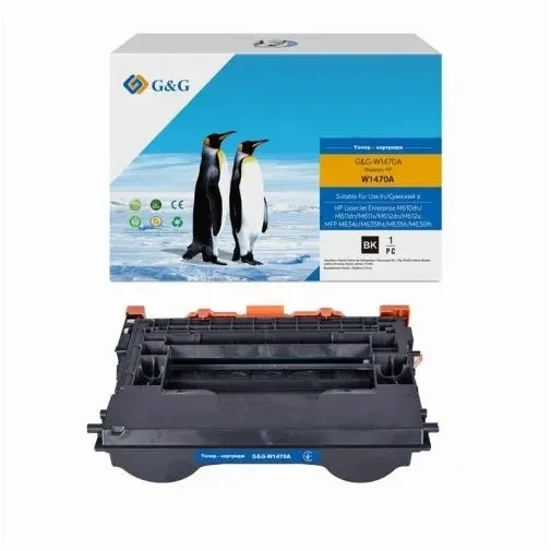 Картридж для принтера G&G для HP LJ Enterprise M611/M612, MFP M635/M636 Black (G&G-W1470A) (10 500стор)