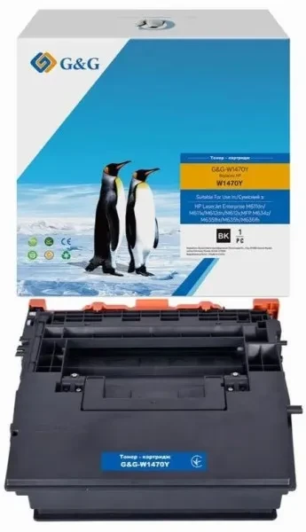 Картридж для принтера G&G для HP LJ Enterprise M611/M612, MFP M635/M636 Black (G&G-W1470Y) (42 000стор)