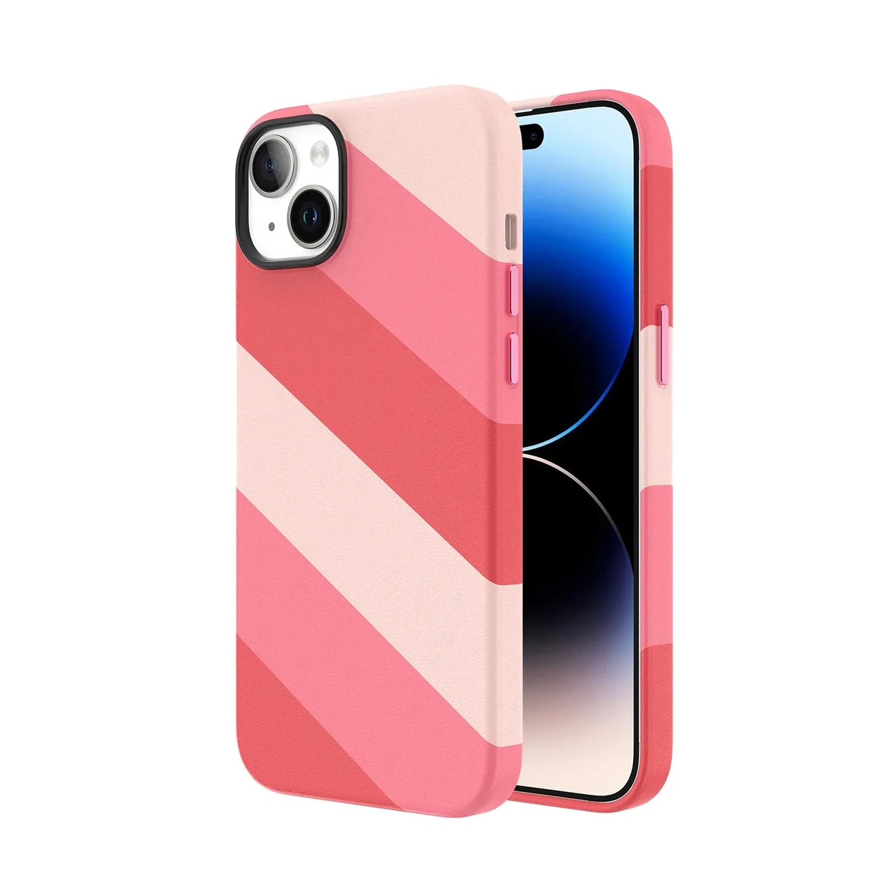 Чохол-накладка Vokamo Colour для iPhone 15 Plus з магнітом MagSafe Pink (NVK010814)