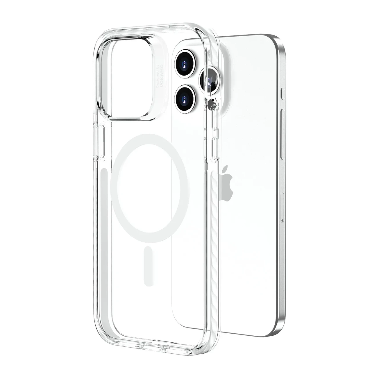 Чохол-накладка Vokamo Smult для iPhone 15 Pro Max з магнітом MagSafe White (NVK010850)