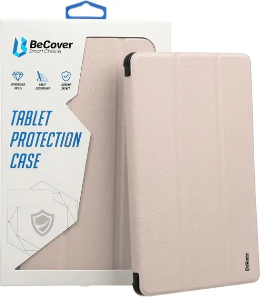 Чохол-книжка для планшета BeCover Ultra Slim Origami Transparent з кріпленням Apple Pencil для Apple iPad 10.2 2019/2020/2021 Pink