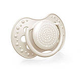 Пустушка динамічна силіконова з мінімалістичним дизайном беж. LOVI Harmony 0-3 міс., 2 шт., фото 4