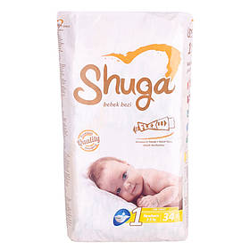 Підгузники Shuga Newborn 1 з народження 2-5 кг 34 шт.
