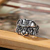 Каблучка срібляста у вигляді котика пірата розмір регульований, фото 3