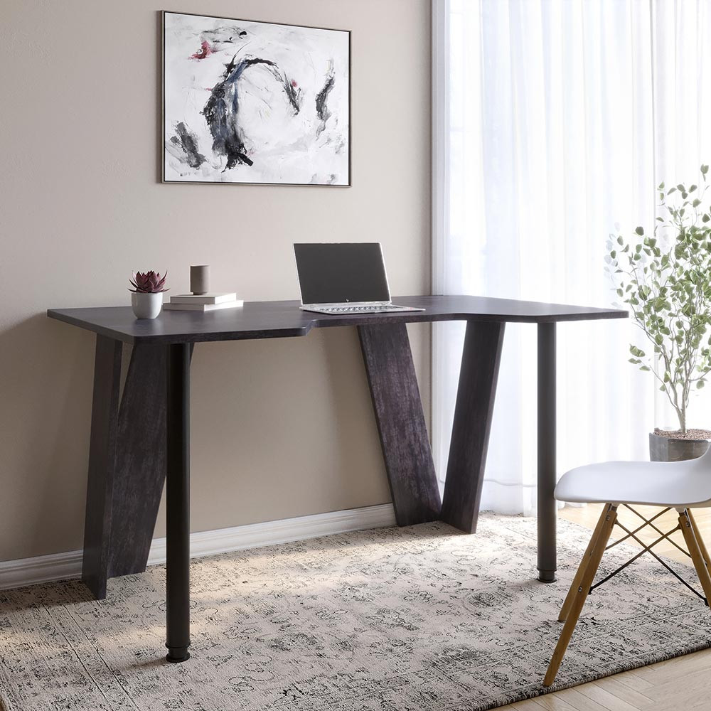 Комп'ютерний стіл LION Квест Бетон темний (LION-041164) ТОП