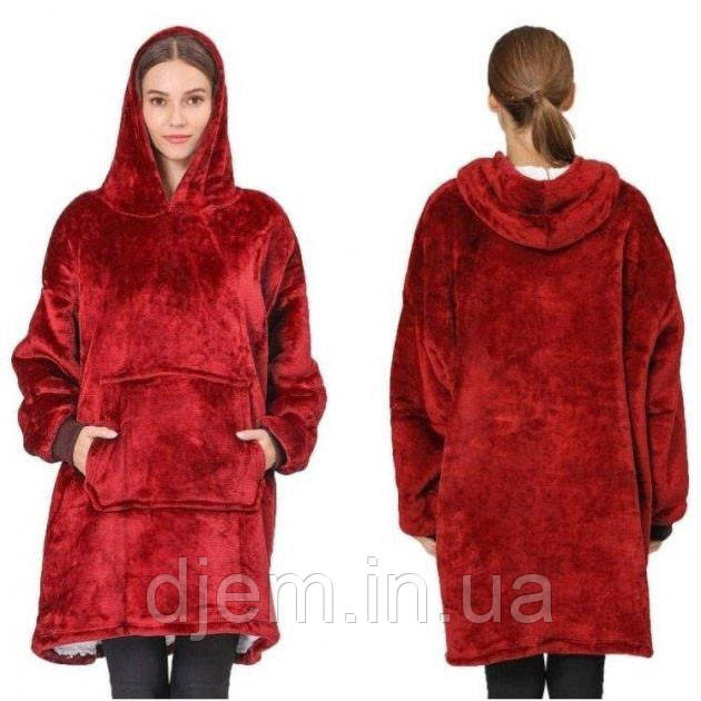 Плед с капюшоном для взрослых, Ковдра плед-толстовка, Плед huggle с ...