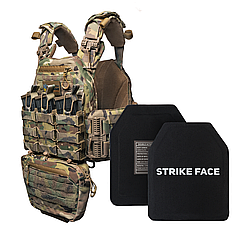 Бронежилет 6 класу захисту ShieldPro Armor Gen 1 + 4 підсумків Мультикам