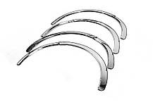 Накладки на арки 4 шт нерж для Toyota Yaris 2006-2011 рр, фото 4