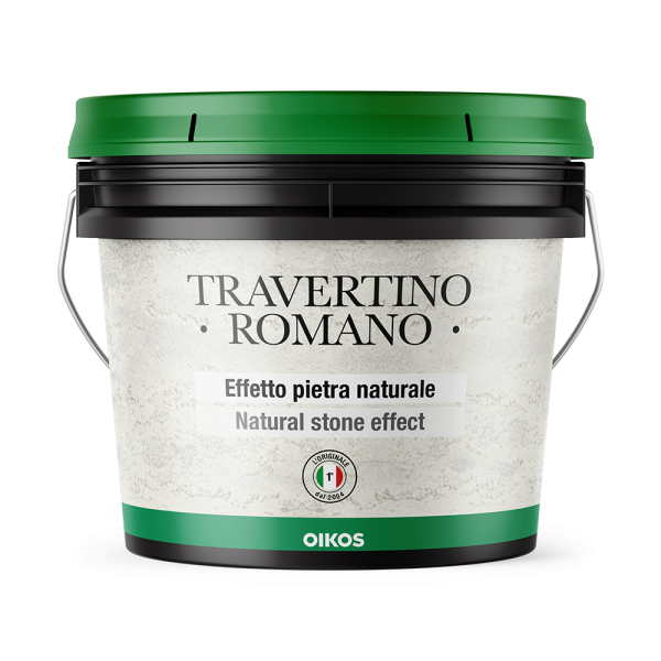 Декоративна штукатурка TRAVERTINO ROMANO з ефектом натурального каміння. Oikos, фото 1