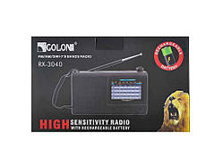Радіоприймач аналоговий RX-3050 акумулятор, що знімається ТМ Golon