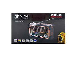 Радіоприймач аналоговий RX-BT086 від мережі/акумулятор ТМ Golon