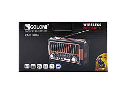 Радіоприймач аналоговий RX-BT087 від мережі/акумулятор ТМ Golon