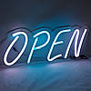 Неонова Smart Led rgb вивіска OPEN (відкрито) 500 х 200 мм з пультом, фото 6