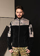 Кофта флісова чоловіча військова тактична з липучками під шеврони ЗСУ Мультикам 8036 46 розмір хакі mayak