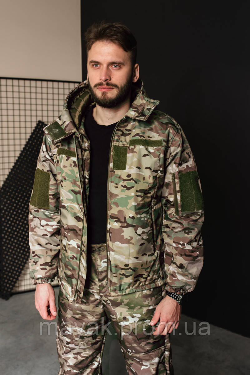 Зимовий теплий флісовий костюм куртка та штани чоловічий Туреччина ЗСУ Мультикам 8962 S mayak - фото 1 - id-p2445600378