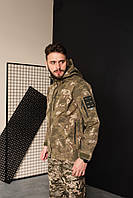 Куртка чоловіча тактична Мультикам Accord Туреччина Софтшел Soft-Shell ЗСУ 8715 M хакі mayak
