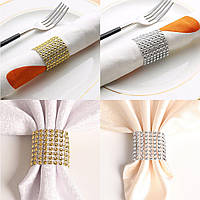 Кільце для серветок 6425 13х4 см золотисте mayak