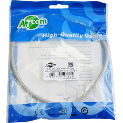 Патч-корд 0.5м RJ-45 CCA Atcom (9159), фото 2