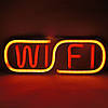 Неонова Led вивіска Wi-Fi різнокольорова 220х75 мм з пультом та блоком живлення, фото 3