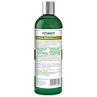 Шампунь для собак Vet's Best Oatmeal Medicated Shampoo від лупи та сухої шкіри, 470мл, фото 2