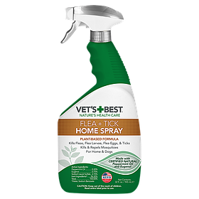 Спрей для дому Vet's Best Flea & Tick Home Spray захист від бліх та кліщів, 945мл