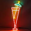 Неонова вивіска Led Коктейль 2 з блоком живлення і контроллером 500х180мм, фото 2