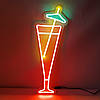 Неонова вивіска Led Коктейль 2 з блоком живлення і контроллером 500х180мм, фото 4