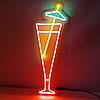 Неонова вивіска Led Коктейль 2 з блоком живлення і контроллером 500х180мм, фото 6