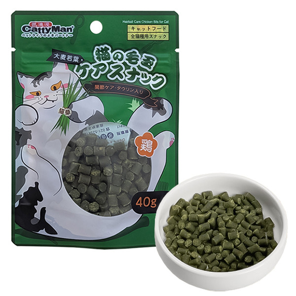CattyMan Hairball Care Chicken Bits КЕТТІМЕН КУРКА ВИВЕДЕННЯ ШЕРСТІ шматочки функціональні ласощі для котів