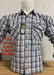 Батальна сорочка Hetai GGM з довгим рукавом у клітку- 100% котон