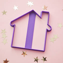 Вирубка для пряників та печива "Будиночок" 11 см