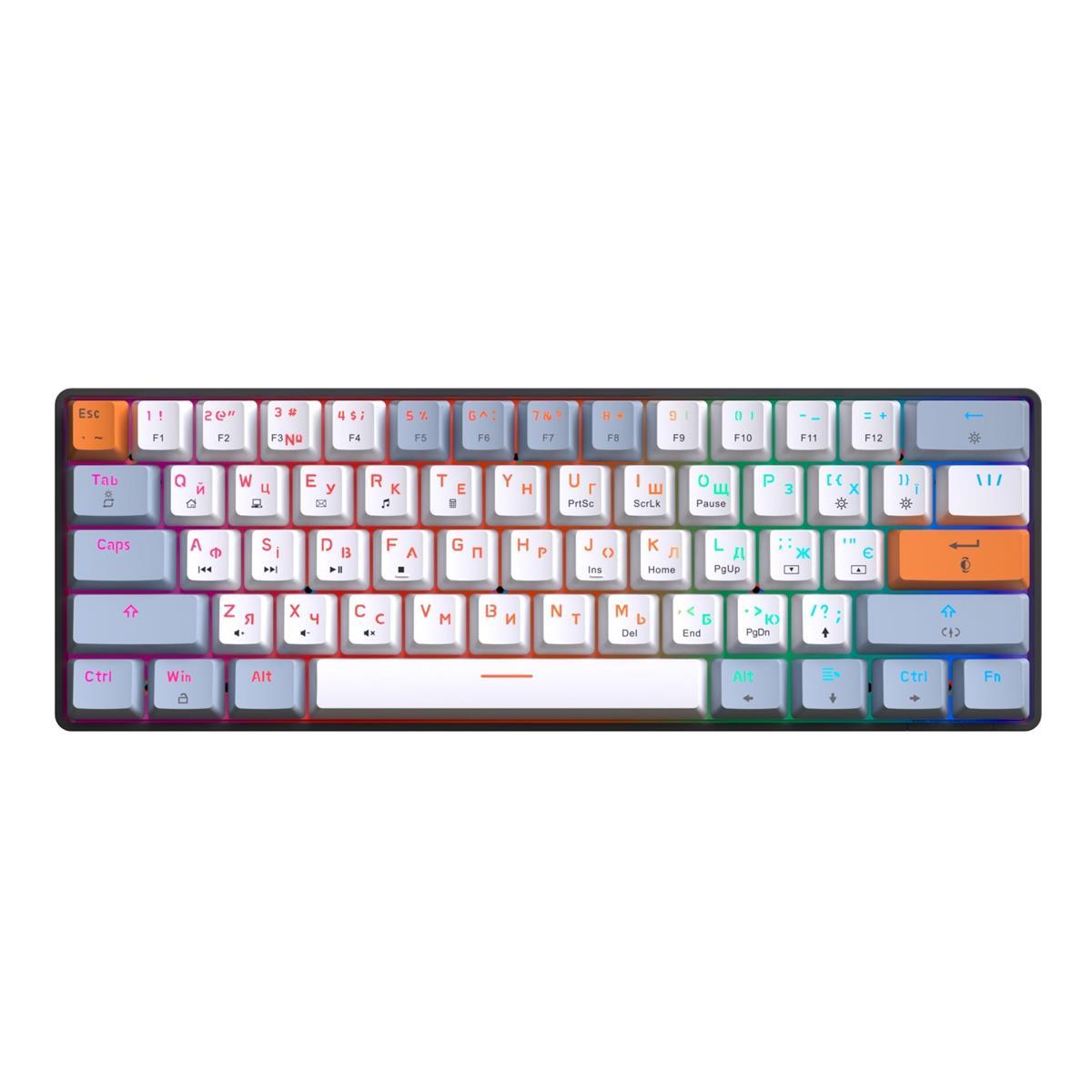 Клавіатура GamePro MK130R Red Swich Hot-Swap RGB Black, фото 1