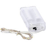 Гірлянда світлодіодна нитка на 2 батарейках, 20 LED, 2 метри, комплект із 5 штук, фото 2