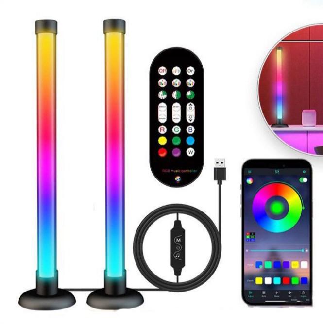 Світлодіодні панелі RGB, 24 см, 2 шт., + пульт, від USB/RGB лампа настільна/РГБ лампа/ RGB світильник