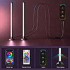 Світлодіодні панелі RGB, 24 см, 2 шт., + пульт, від USB/RGB лампа настільна/РГБ лампа/ RGB світильник, фото 5