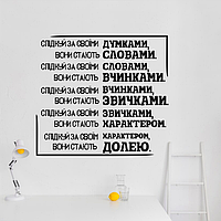 Наклейки з мотивуючими текстами (написами) на стіни квартири чи будинку