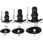 Анальна пробка-тунель силіконова (розмір L): глибока рельєфна стимуляція та можливість комбінованої гри, фото 6