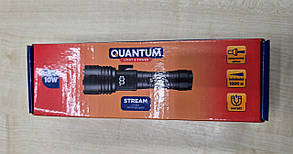 Ліхтар ручний QUANTUM STREAM (26650/4500, 10WLED+3WCOB, 1200lm, з/п Type-C, 6 реж, зум, Power Bank)