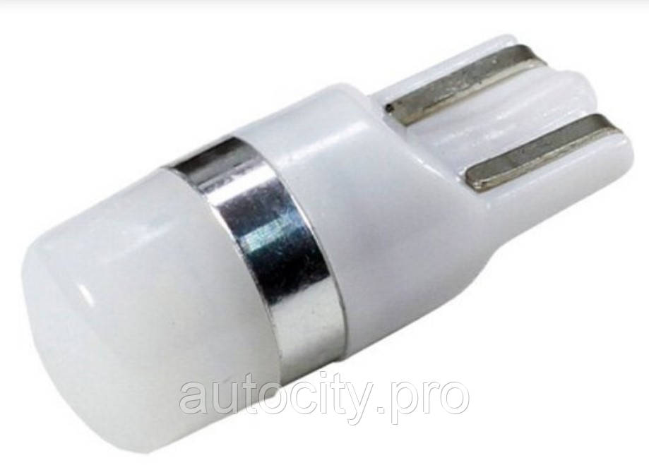 Лампа LED б/ц габарит, панель приладів, салон 24V T10 (W5W) W2.1x9.5D 1SMD CANBUS WHITE