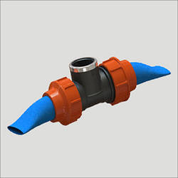 Трійник для шлангу Lay Flat 3"х2 1/2" В крапельний полив