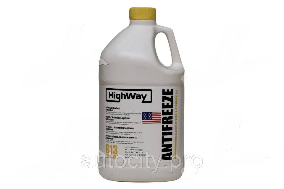 Антифриз концентрат HighWay G13 жовтий 3,78л