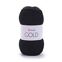 YarnArt GOLD (Голд) № 9038 чорний (Пряжа акрилова з люрексом, нитки для в'язання)