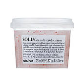 Паста-скраб Davines SOLU sea salt scrub cleancer з морською сіллю для глибокого очищення шкіри голови, 75 мл