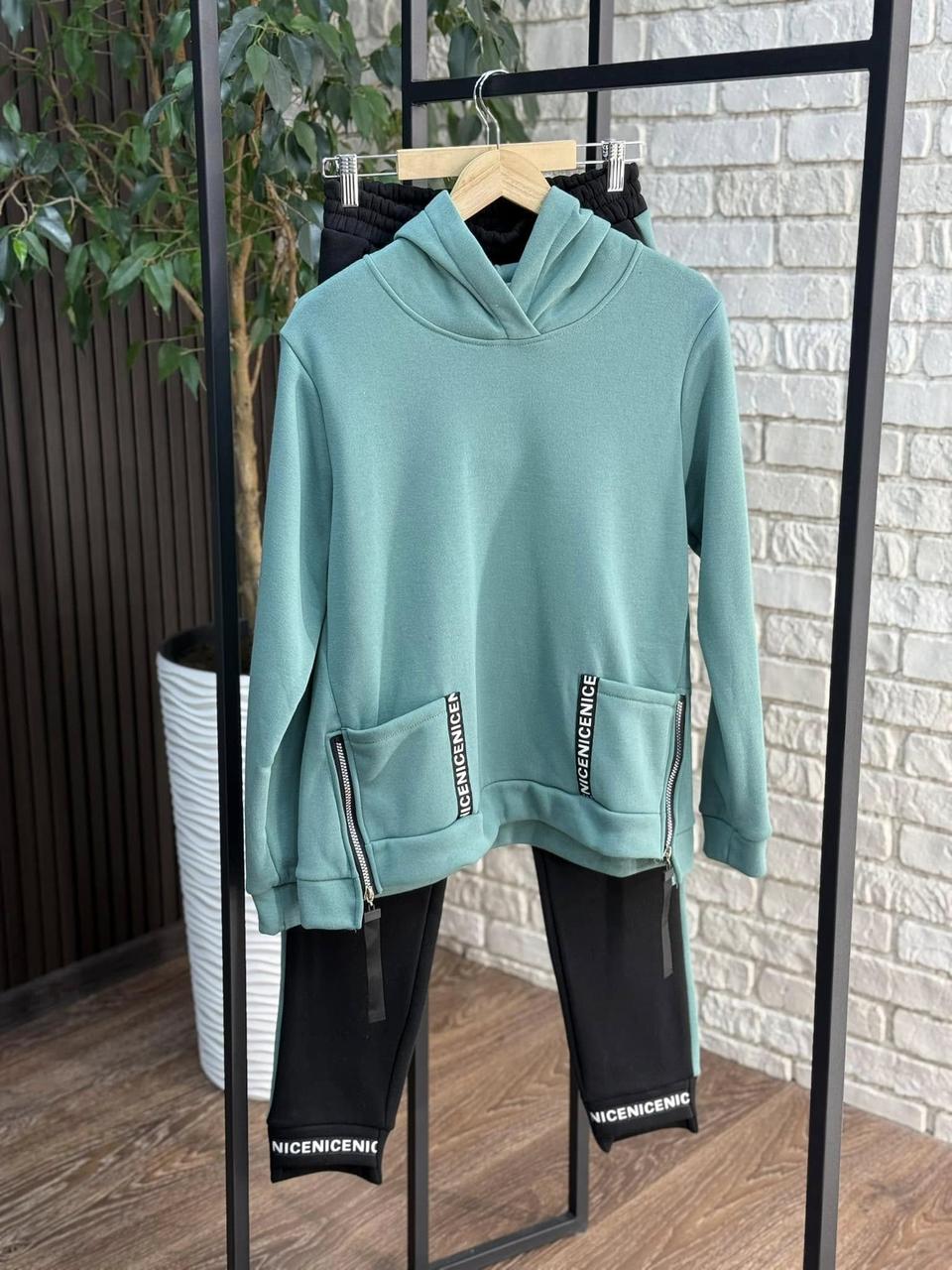 Стильний жіночий костюм на флісі, тканина "Трикотаж" 50, 52, 54, 56, 58, 60, 62, 64 розмір 50