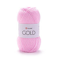 YarnArt GOLD (Голд) № 9356 рожевий (Пряжа акрилова з люрексом, нитки для в'язання)