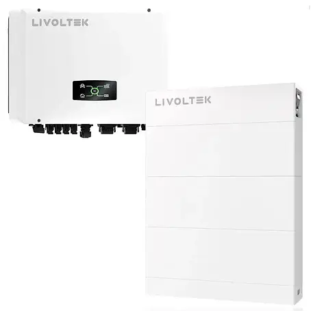 Гібридне рішення для дому Livoltek 3F ALL-IN-ONE 30kw+30kw+BMS+HV adapter, фото 1