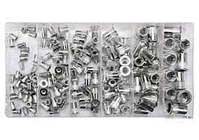 Заклепки різьбові алюмінієві YATO М3, М4, М5, М6, М8, М10 150 шт (YT-36460)