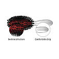 Щітка JANEKE Silver Hairbrush з натуральною щетиною кабана та нейлоном L, фото 5